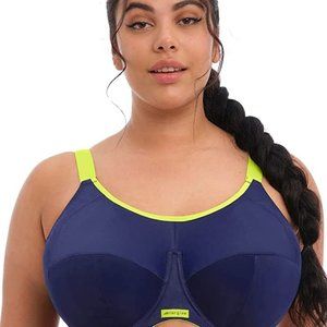 Elomi Women's Energise Underwire Sports Bra 40HH Navy